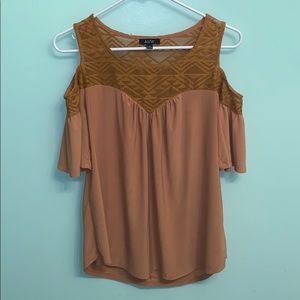 AUW mustard yellow off the shoulder top